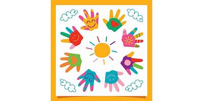 Manitos Pintadas sala cuna JUNJI Laja