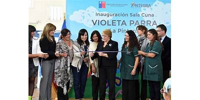 Michelle Bachelet sala cuna Fundación Integra Nueva Imperial