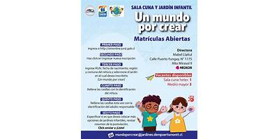 Un Mundo Por Crear sala cuna JUNJI Puerto Montt